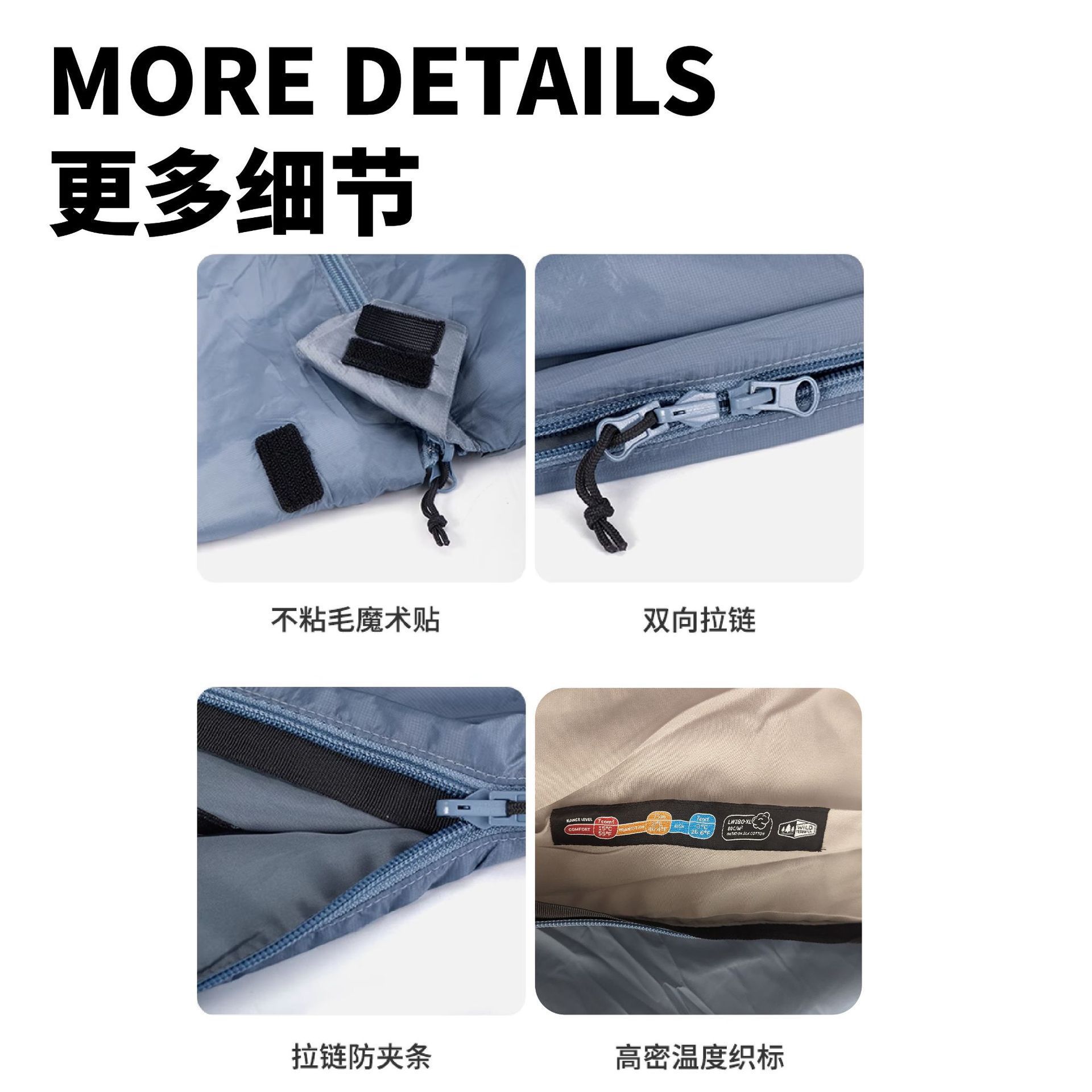 Маленький дорожный спальный мешок для взрослых для кемпинга с пухом