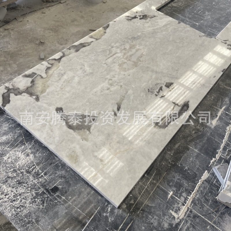 Customized natural Fanti white luxury stone washbasin countertop, marble countertop panel, stone, whole house customization