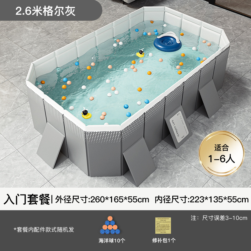 Cross border swimming pool, thickened wear-resistant inflatable swimming pool, outdoor non foldable play pool, children's home pool, beach