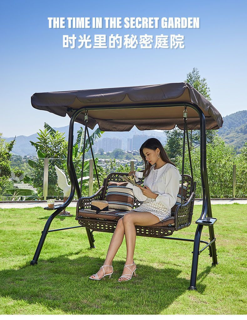 Садовые качели-гамак Junle Furniture Factory для двоих