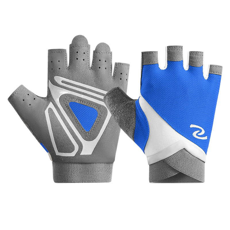 Fitness gloves for women and men, yoga spinning bikes, anti slip, semi finger breathable, wear-resistant equipment, dumbbell training gloves