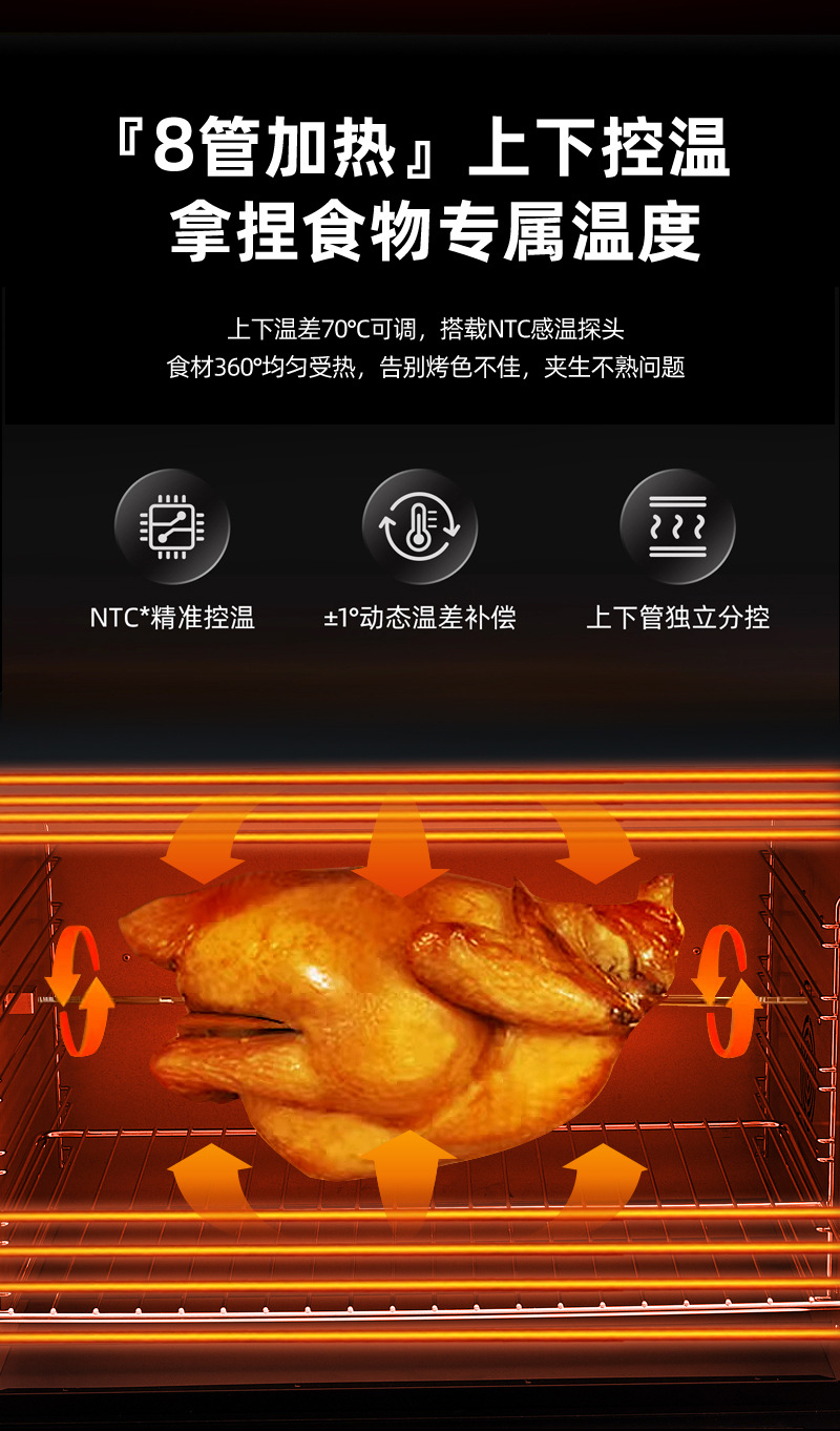Rongshida 120 liter large capacity commercial oven hot air stove multi-layer baking household drying fermentation electric oven