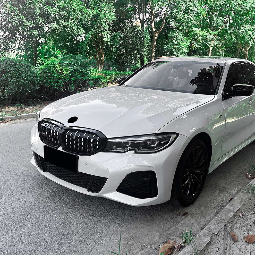 Подходит для BMW 3 серии G20 G21 G28 начала 2019-2022 гг., модификация решетки радиатора со звездной лентой и средней решеткой.