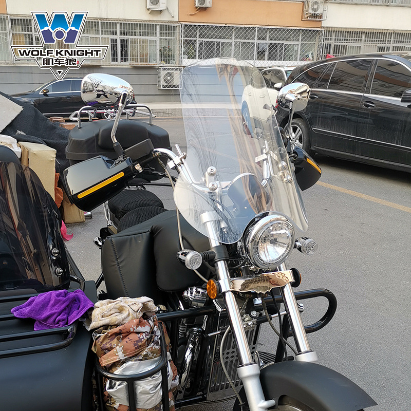 Muscle Wolf Wolf подходит для Eagle King 350 Windshield, Принц Принц Принц Мотоцикл передний ветровой стеклянный стекло Модифицированные щиты