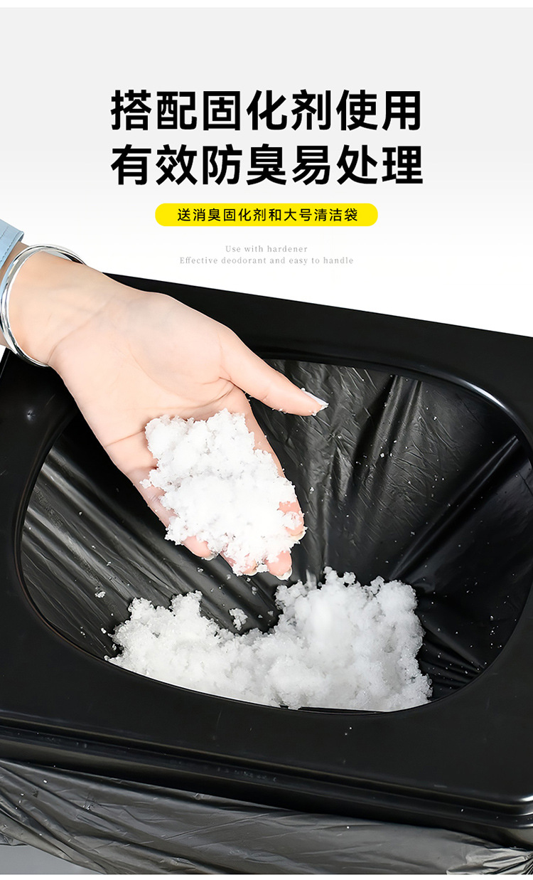 Spot wholesale folding toilet, foldable portable toilet, outdoor camping car toilet, emergency toilet