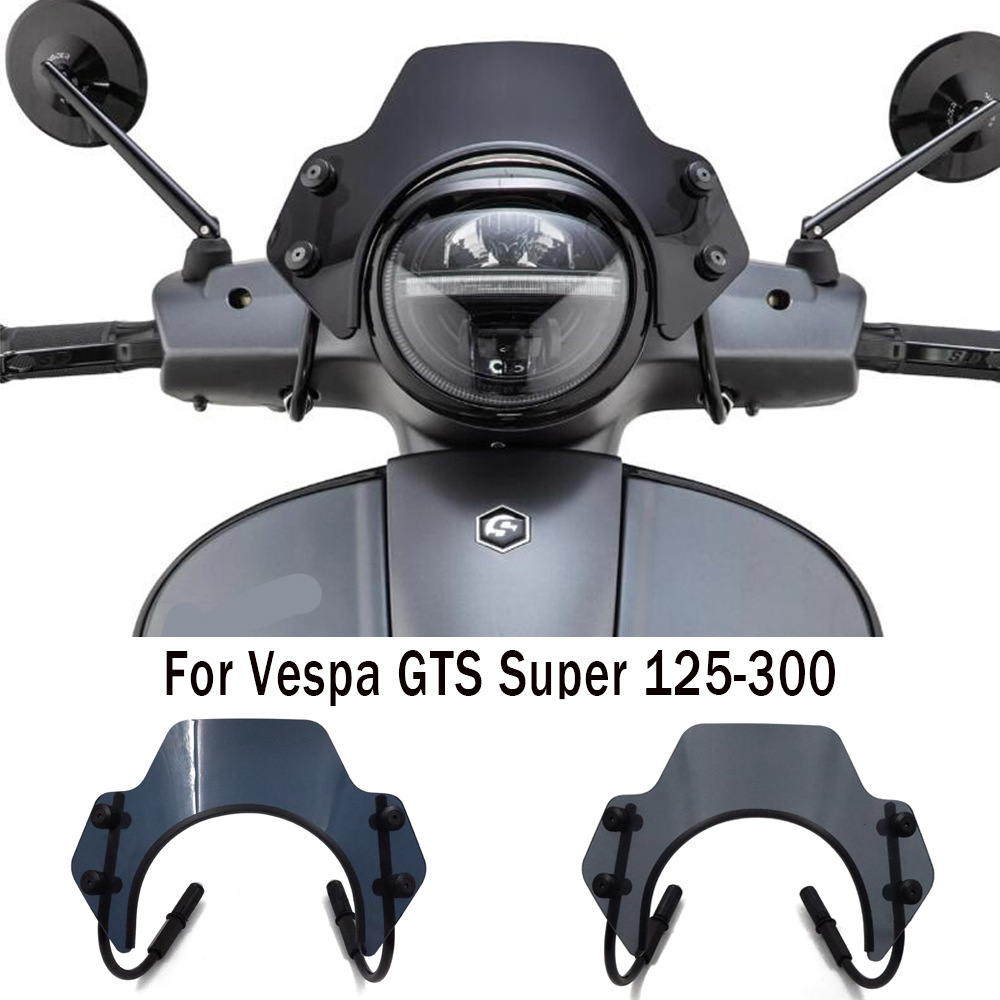 Новый мотоцикл ветровой стек для VESPA GTS300 Новый ветровый стекло GTS125-300 2023-