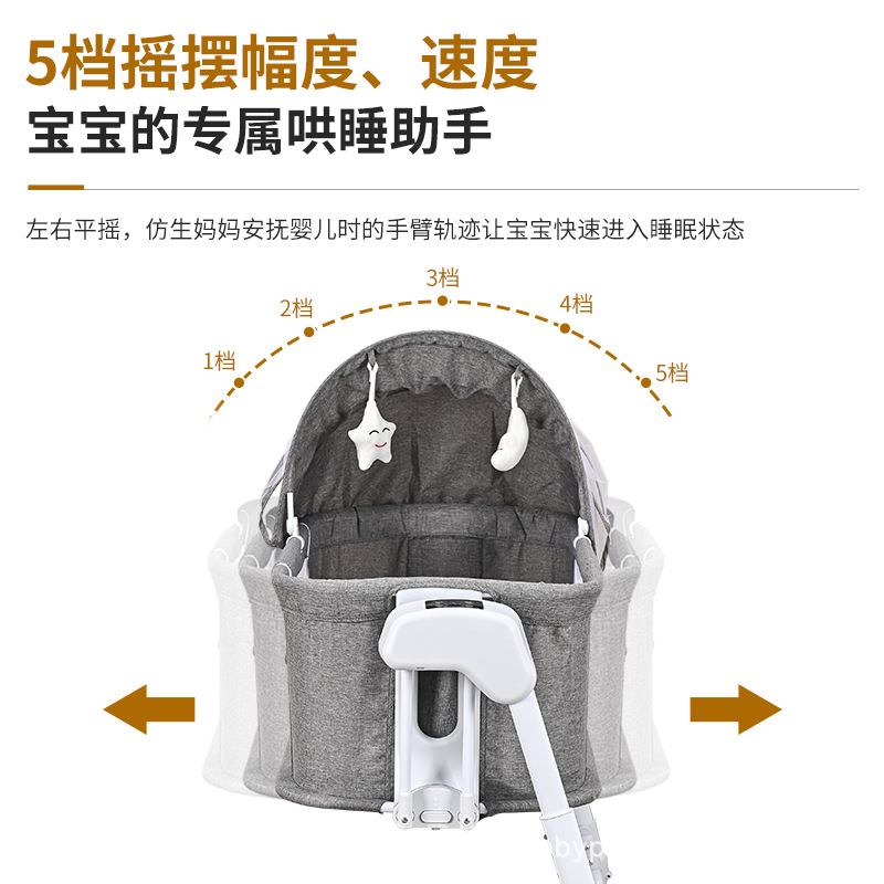 Кроватка-колыбель для новорожденных Bit baby 5-в-1 с музыкальным светом