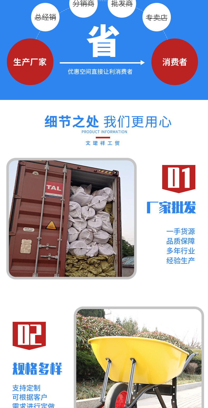 Unicycle, deep bucket, agricultural household small cart, construction site bulldozer, lightweight garbage handling, small bucket handcart