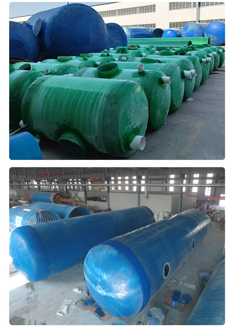 100 cubic meter rainwater collection tank, five water co treatment, renovation of old urban domestic sewage, sedimentation tank, molded septic tank