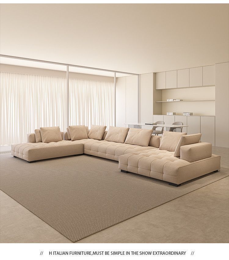 Cream style original Lawrence sofa light luxury model large flat villa living room light luxury module combination fabric sofa