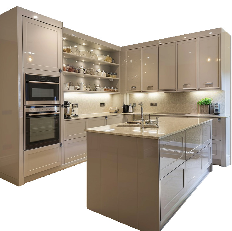 Foreign trade export to Australia, engineering vacuum formed PVC door panel cabinet, customized cabinet, Foshan manufacturer