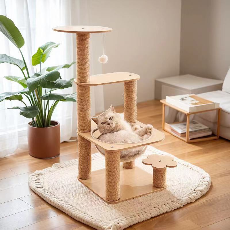 Многоуровневый игровой комплекс для кошек Мяу Фея с космической капсулой