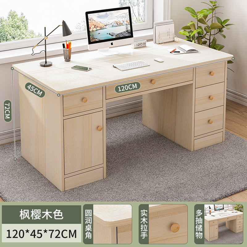 Office desk boss desk 2026 new light luxury simple office desk with drawers, employee position, leader computer desk