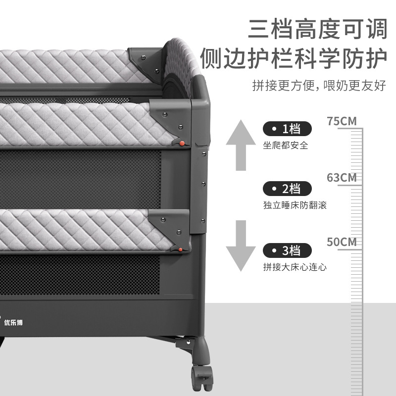 Складная портативная приставная кроватка для детей Ulop Multifunctional Play-bed