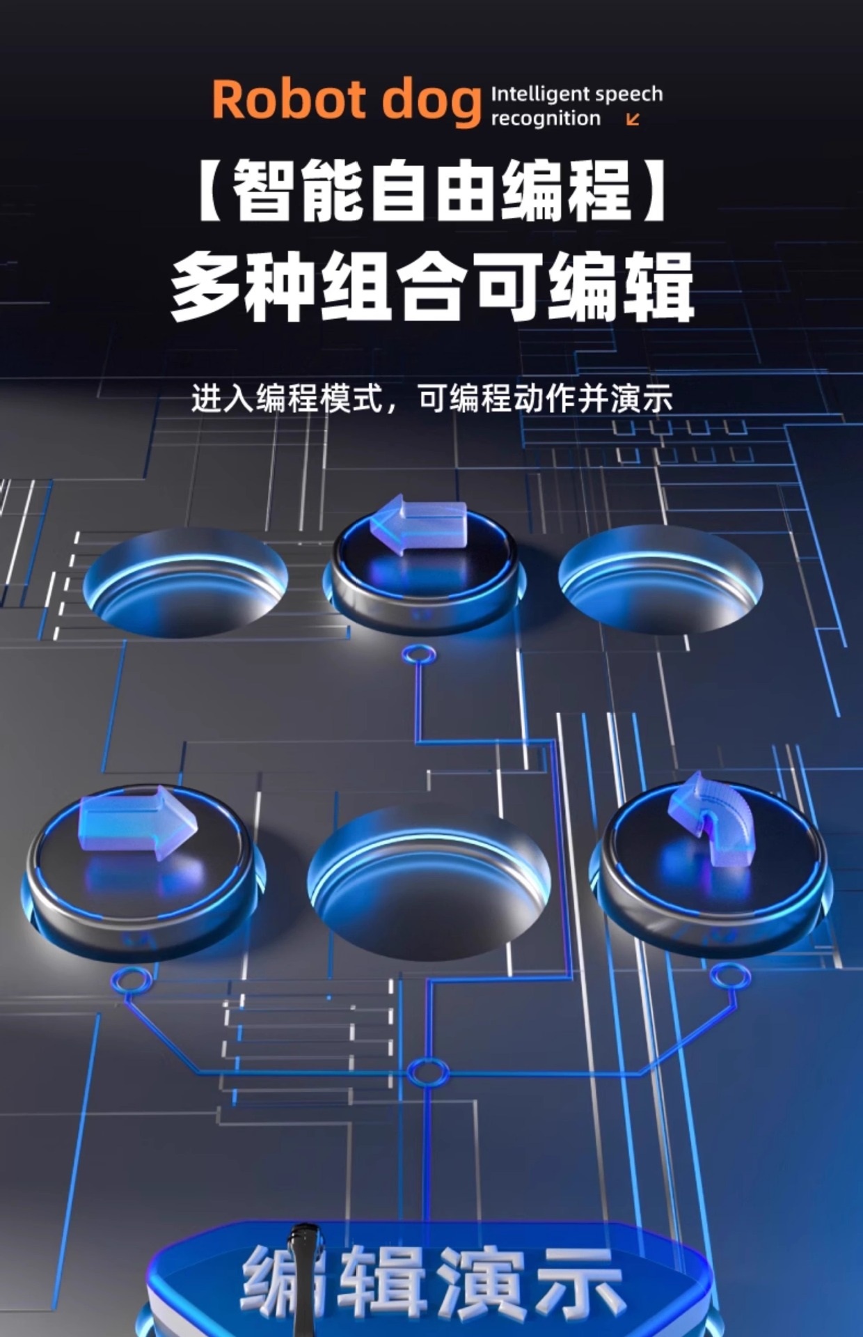 Cross border English Mechanical Dog AI Bionic Intelligent Robot Dog Remote Control and APP Controllable Simulation Technology Toy Dog