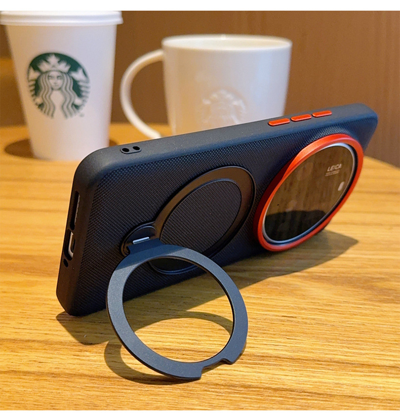 Suitable for Xiaomi 17 ultra phone case with stand 360 ° rotation Xiaomi 15 ultra magnetic case 14 ultra