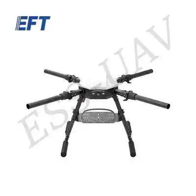 CAAC Category 4 EFT Wing Flyer E416P Industry Drone Multi functional Four Axis 16kg Frame with Battery Panel