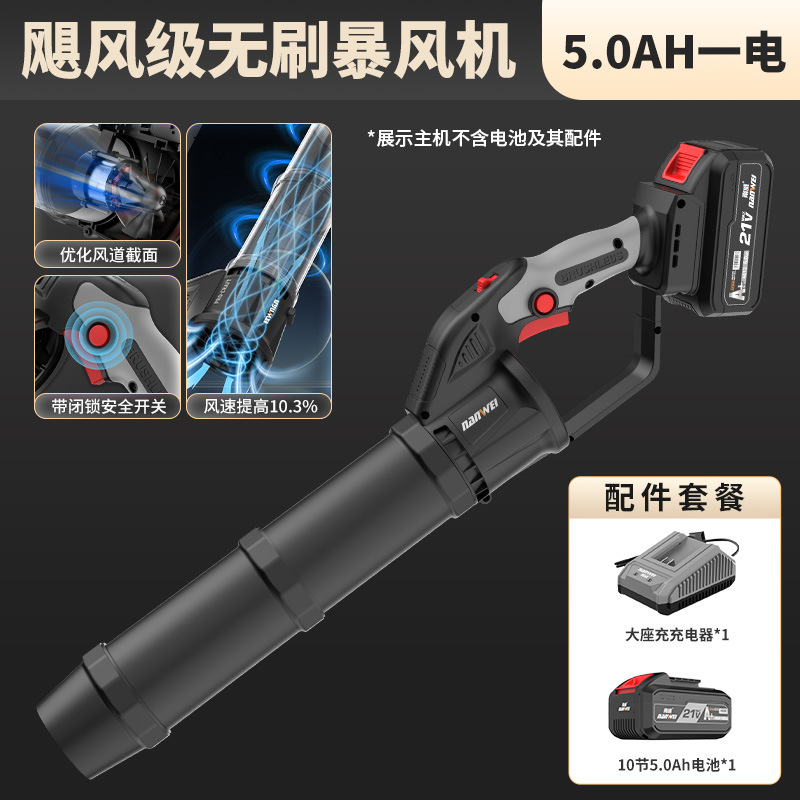 南威锂电吹风机充电式鼓风机暴风机大功率工业级吹灰尘吹落叶吹雪