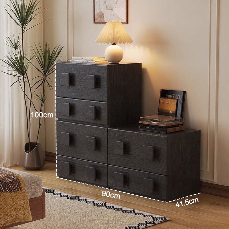 Carefully selected antique style vintage Carmen cabinet, home TV cabinet, floor standing 8-bucket cabinet, storage cabinet, bedside table multifunctional group