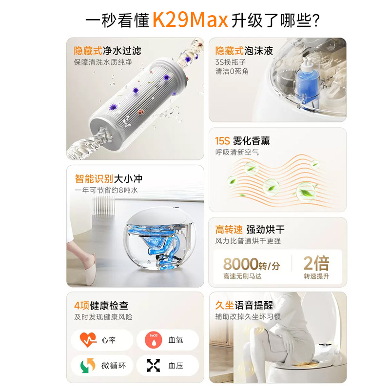 Германия Aomagno New Super Egg Smart Toilate Electric Electric Kanno -Drying Seter