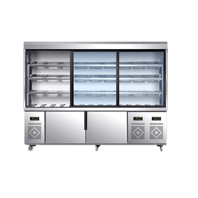 Spicy Hot Pot Maocai Ordering Cabinet Display Cabinet Commercial Refrigeration Refrigeration Preservation Cabinet String Equipment Barbecue Refrigeration Freezer