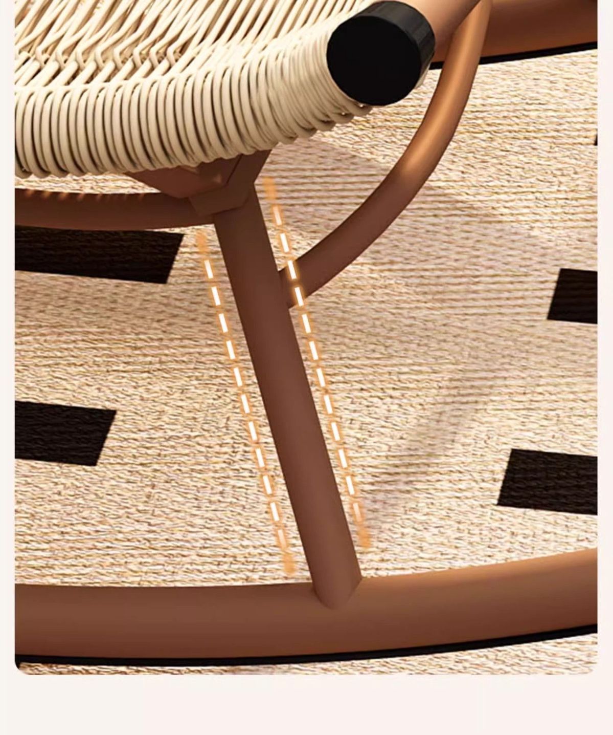 Lazy sofa rattan lounge chair can sleep on the balcony, home use leisure chair, living room nap chair, internet famous rocking chair