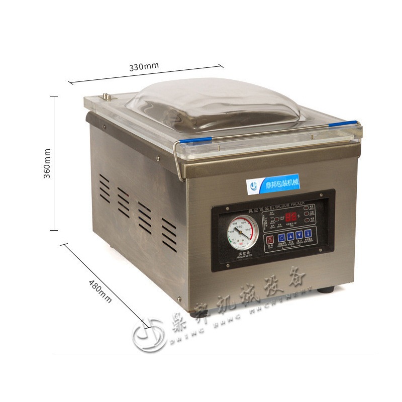 Wholesale of Cross border Foreign Trade Commercial Desktop Vacuum Packaging Machine, Catering Food Vacuum Fully Automatic Compression Sealing Machine