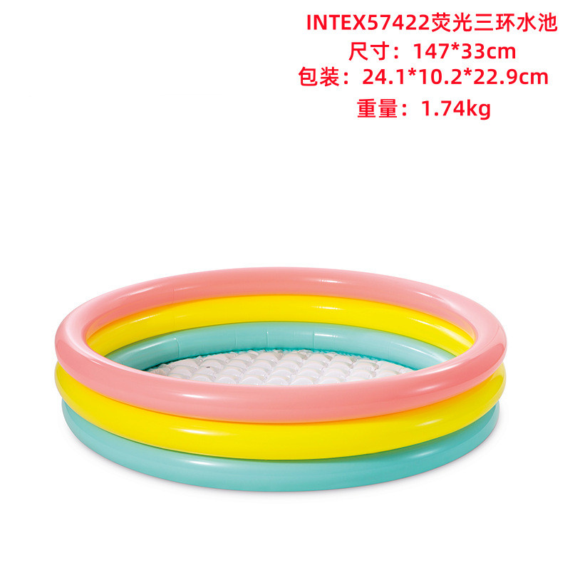 INTEX Thickened Swimming Pool Fishing Pool Balloon Filling Pool Baby Play Pool Swimming Pool Home Use Slide Pool