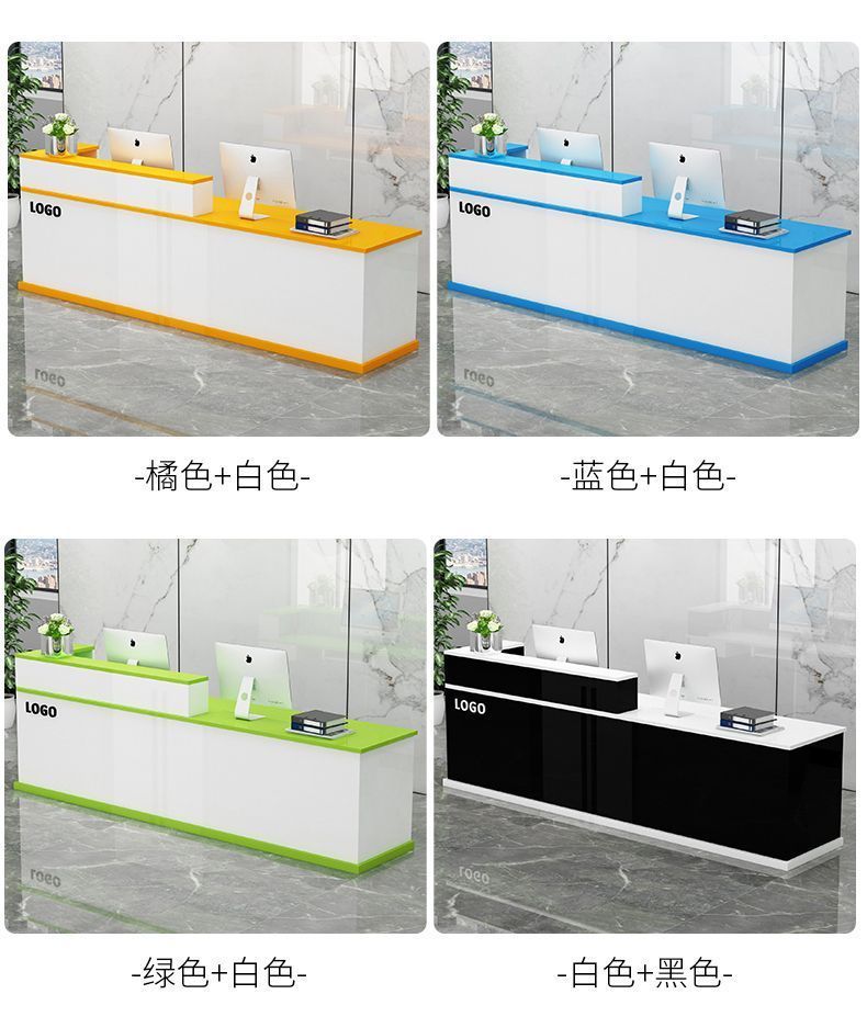 Bar counter, cash register, front desk, reception desk, reception desk, service desk, simple and modern commercial bar counter