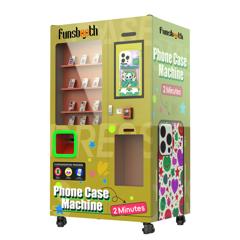 Full automatic mobile phone case printing vending machine supports self-service printing of Alipay WeChat card swiping cash mobile phone case