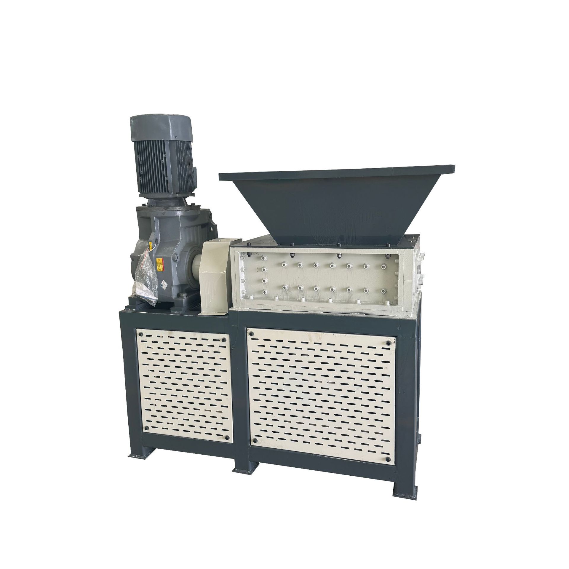 Small shredder with dual axis plastic bottles, cardboard boxes, metal furniture, fabrics, wood waste crushing and crushing machines, Xinyang