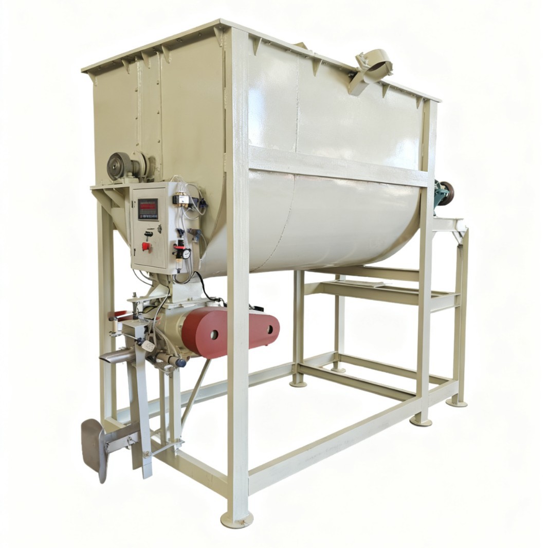 Stainless steel horizontal double helix mixer, chemical powder mixer, industrial mixer