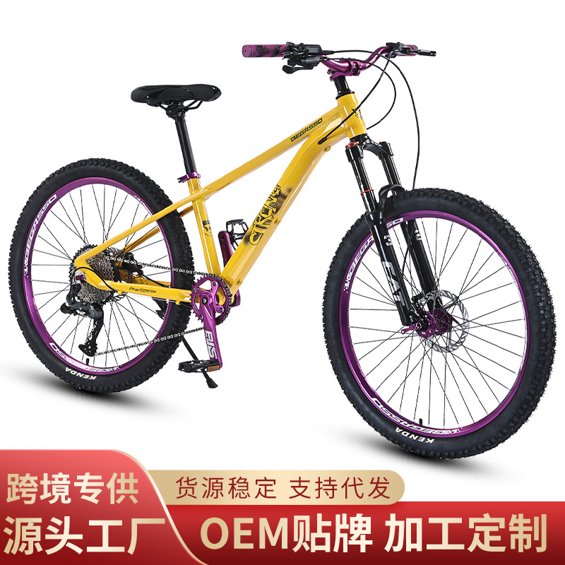Slope bikes, male and female adult variable speed mountain bikes, aluminum alloy ultra light shock-absorbing bikes, teenage student bikes