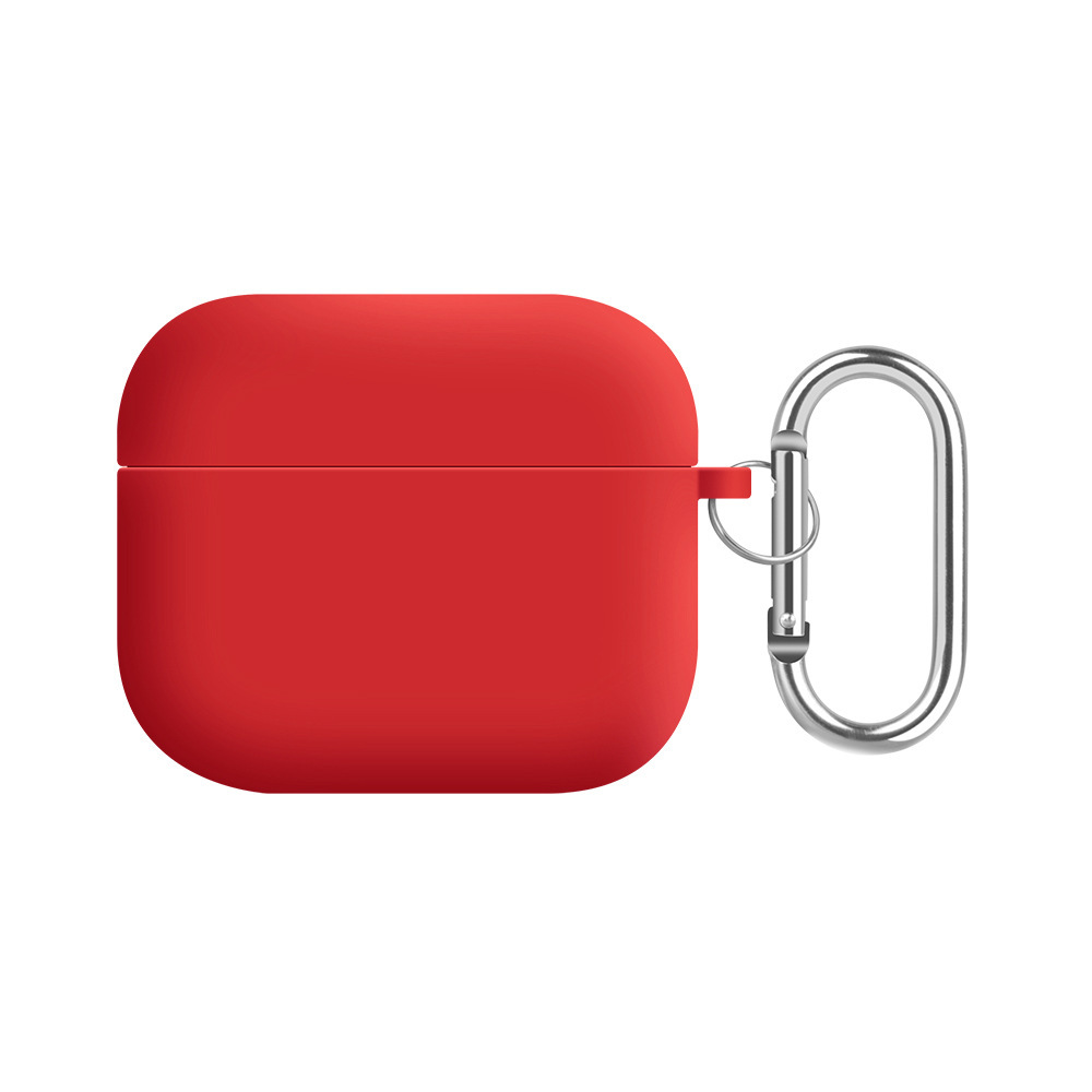Solid color liquid silicone suitable for AirPods 4th generation protective case, 2nd generation 3rd generation Pro3 Apple Bluetooth earphone soft shell