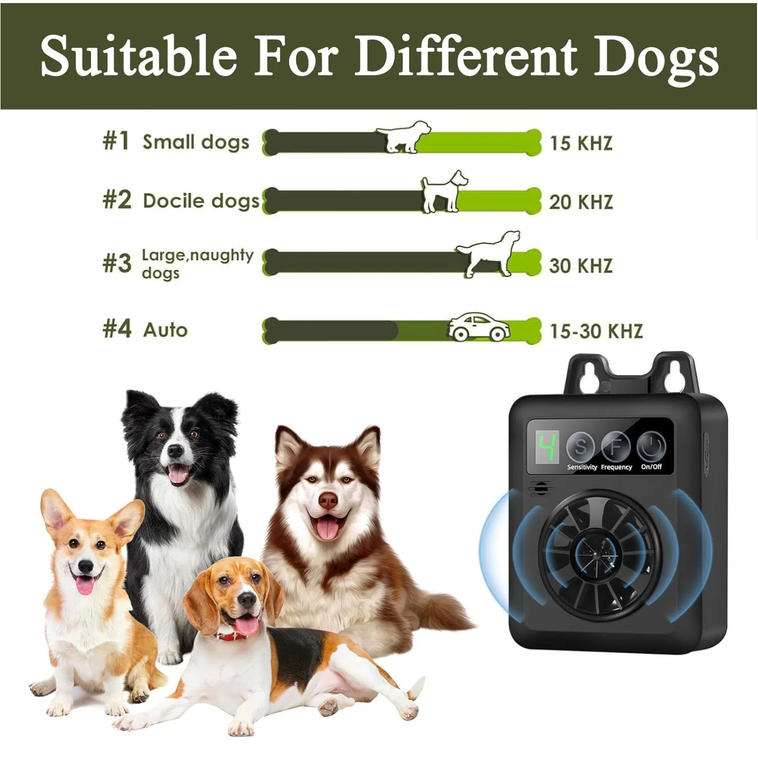 Cross -Borderder Ultrasound Barking Device Портативное многофункциональное домашнее животное обеспечивает анти -noise Anty -Dog Screaming Dog Artifact Artifact