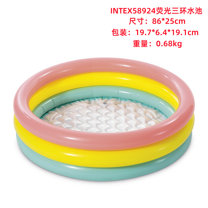 INTEX Thickened Swimming Pool Fishing Pool Balloon Filling Pool Baby Play Pool Swimming Pool Home Use Slide Pool