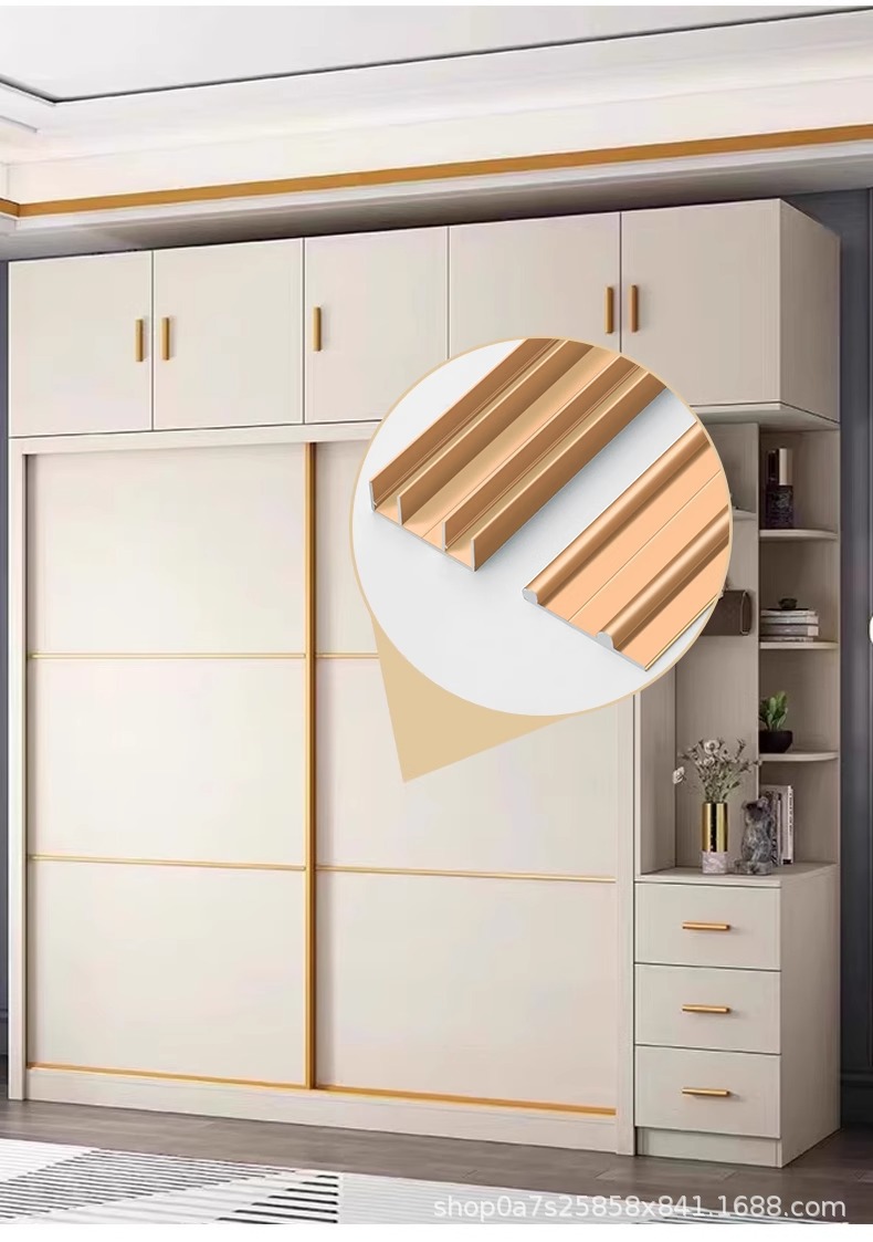 Wardrobes, cabinets, sliding doors, sliding doors, tracks, wooden doors, sliding rails, thick upper and lower rails, sliding rails, pulleys, soundproof accessories