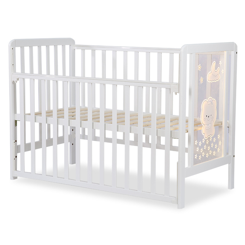 Детская кроватка из натурального дерева Hebkids KLD-619/139 белая
