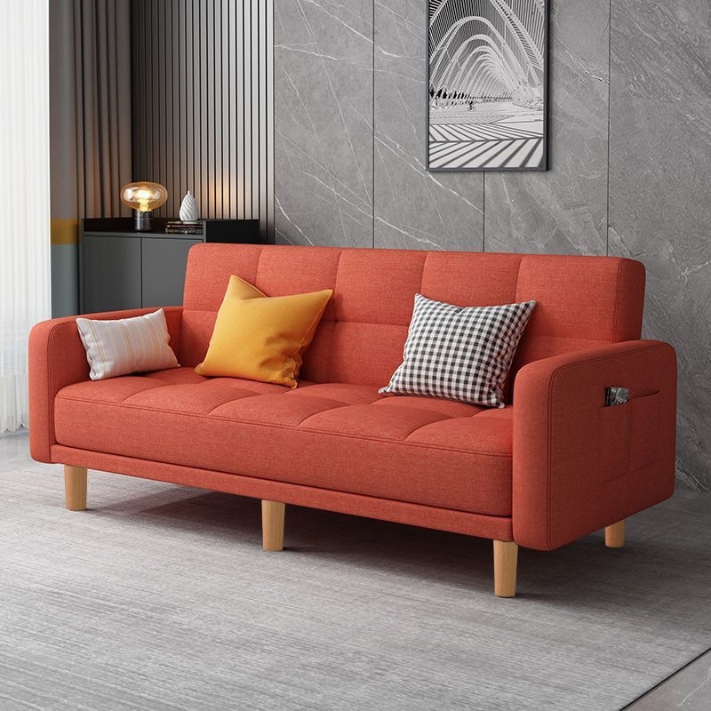 Sofa, small-sized living room, sofa bedroom, simple modern rental room, three person folding sofa bed, dual-use
