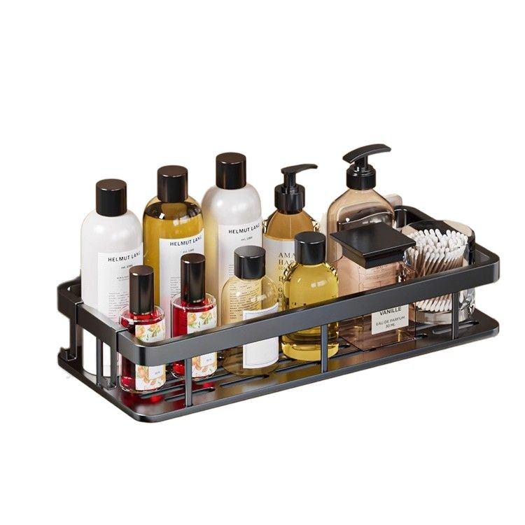 Bathroom storage rack, bathroom sink, wall mounted, non perforated multifunctional wall storage rack, artifact
