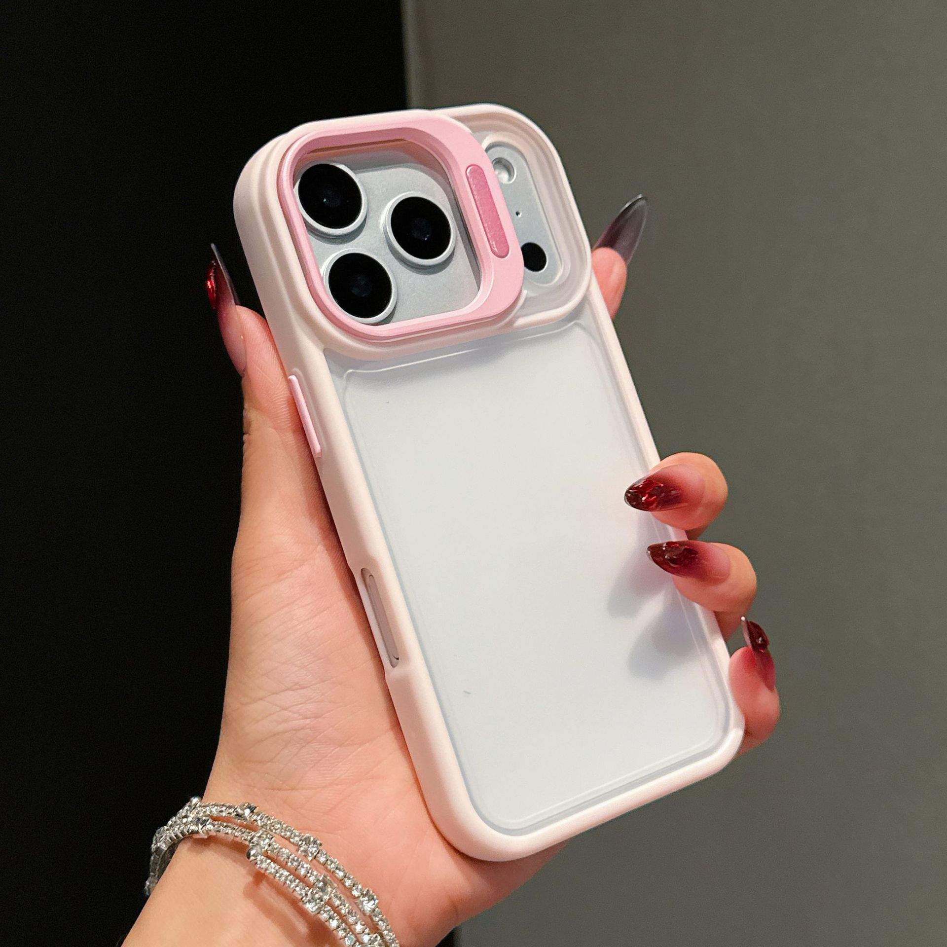 17适用iPhone17promax镜头支架17pro手机壳16promax凹槽滴胶16pro