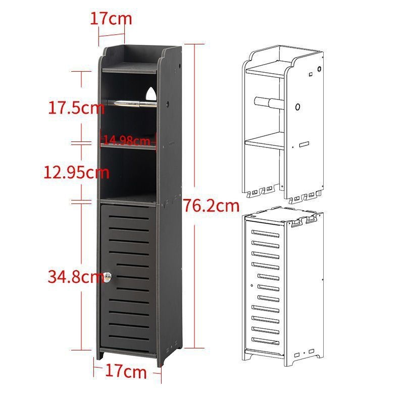 Bathroom storage cabinet, side cabinet, narrow cabinet, floor standing toilet, toilet shelf, standing cabinet, side cabinet, bathroom cabinet