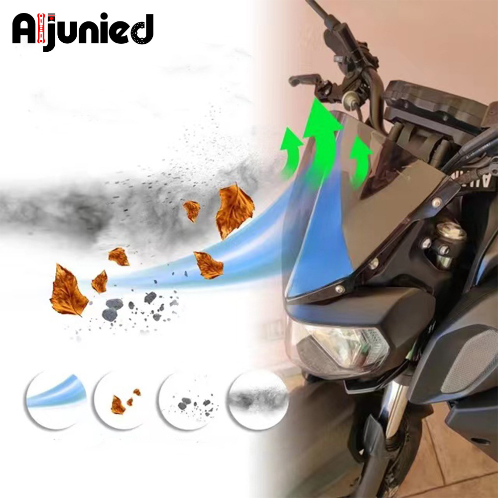 Применимо к Yamaha MT07 MT09 Мотоцикл Ветровой ветровый стеклянный стеклян