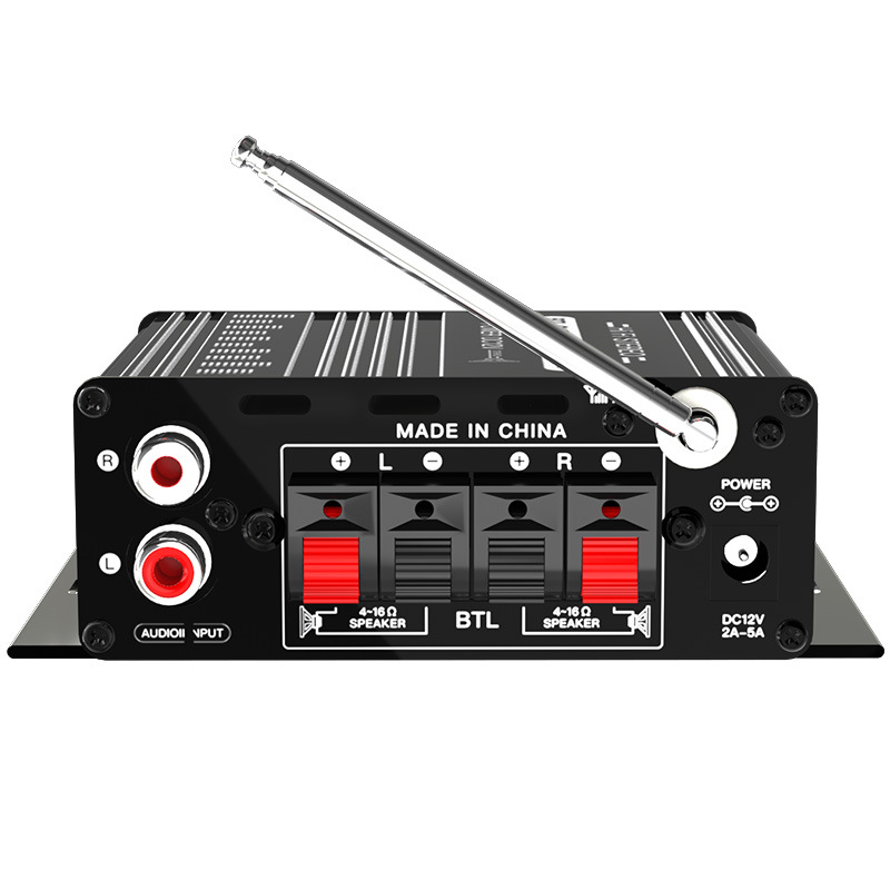 Автомобильный HiFi усилитель Mini 370BT с Bluetooth и FM-радио