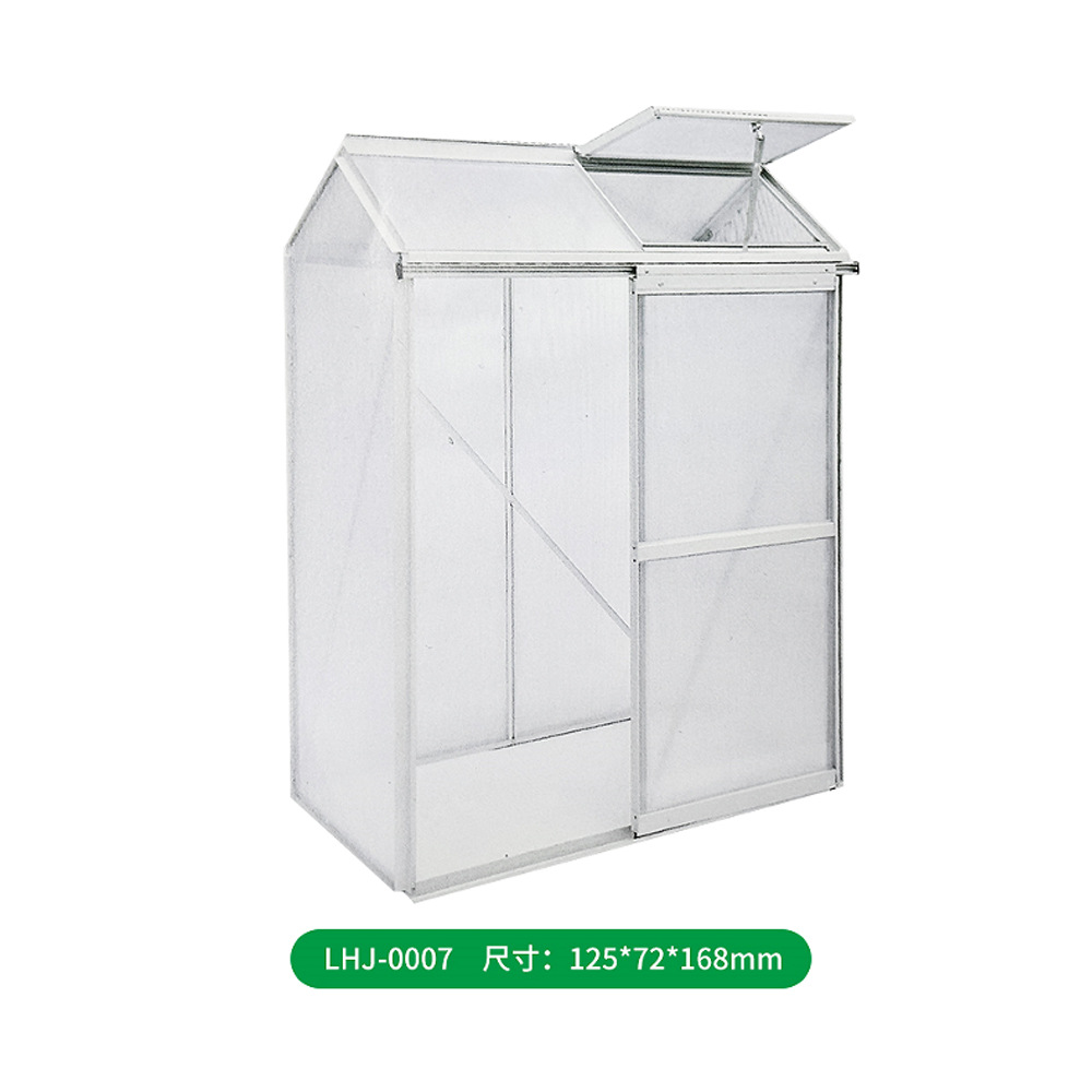 Household Greenhouse Flower House Assembled Walk in Mini Flower House Villa Type Single Aluminum Alloy Agricultural Warm House Wholesale