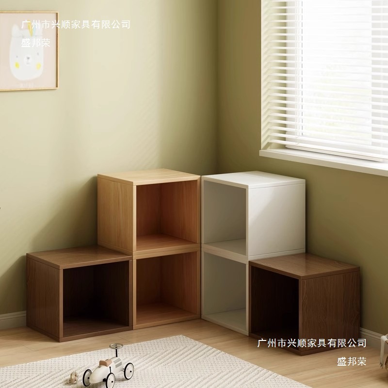 Bookshelf, floor to ceiling storage rack, free combination grid, office small cabinet, storage and storage cabinet