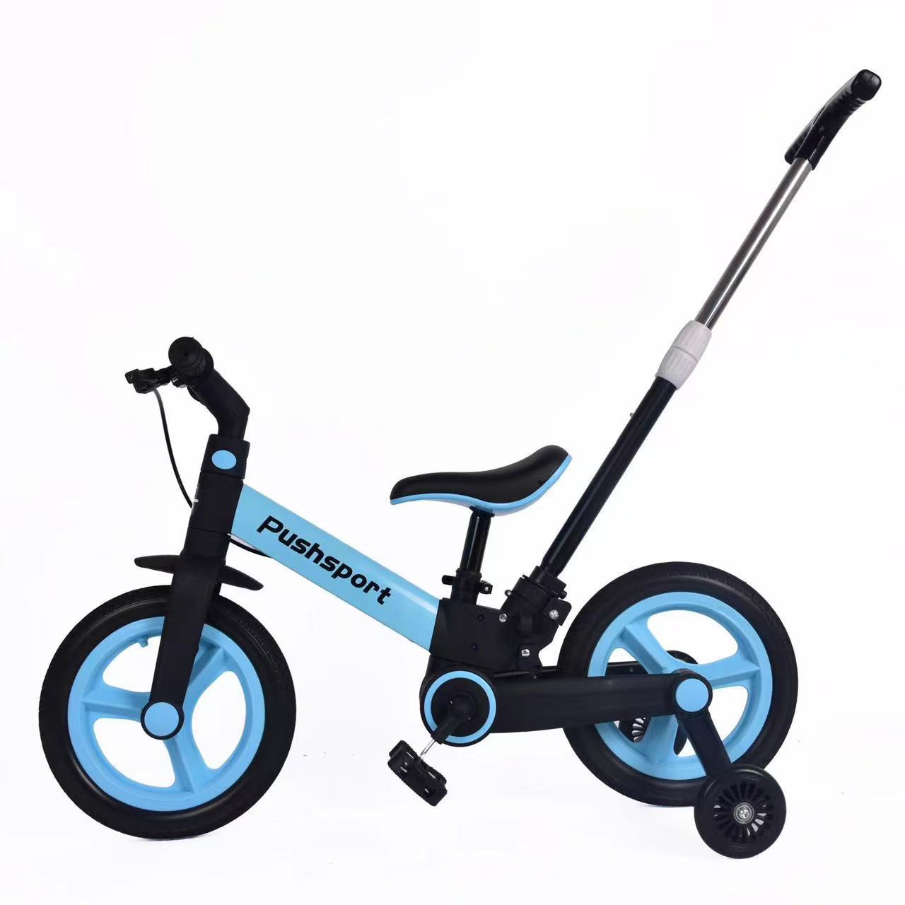 Foreign trade multifunctional children's folding tricycle two in one balance bike with handbrake pedal for children's baby bicycle