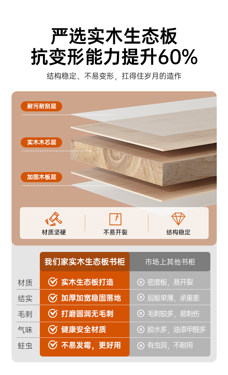 Стеллаж-книжный шкаф Mihao SG012012 в японском стиле