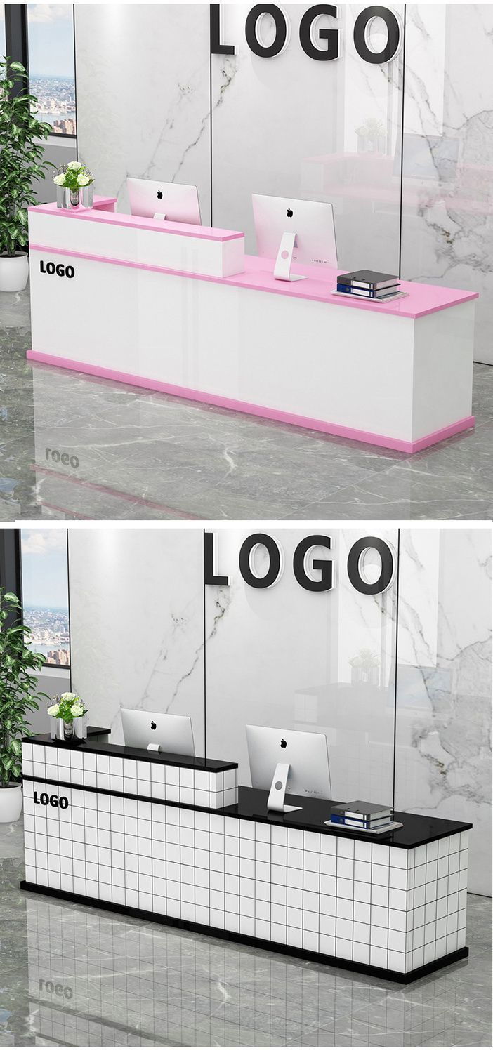 Bar counter, cash register, front desk, reception desk, reception desk, service desk, simple and modern commercial bar counter