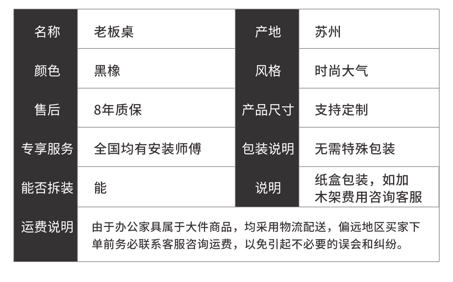 办公家具老板桌简约现代总裁桌办公桌大班台经理桌办公室桌椅组合